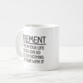 Pensioen: Tijd om niets te doen Koffiemok (Voorkant links)