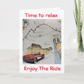 ** PENSIOEN ** TIJD OM TE GENIETEN VAN DE RIT KAART (Voorkant)