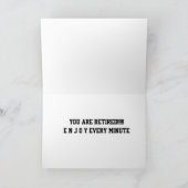 ** PENSIOEN ** TIJD OM TE "GENIETEN VAN HET LEVEN" KAART (Binnen)