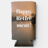 Pensioen Tropische Zonsondergang Momento Modern Seltzer Blikjeskoeler (Voorkant)