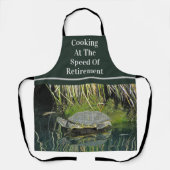 Pensioen Turtle Lake Foto Reflectie van de Natuur Schort (Voorkant)