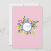 Pensioen Uit De Tijd Women'sBloemrijke Feestelijke Kaart (Achterkant)