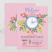 Pensioen Uit De Tijd Women'sBloemrijke Feestelijke Kaart (Voorkant / Achterkant)