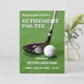 Pensioen Uitnodiging Golfliefhebbers (Staand voorkant)