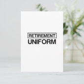 PENSIOEN UNIFORM BEDANKKAART (Staand voorkant)