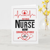 Pensioen van de verpleegkunde Gefeliciteerd Kaart (Gele Bloem)