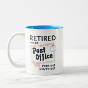 Pensioen van Postbode Funny Persoonlijk Tweekleurige Koffiemok