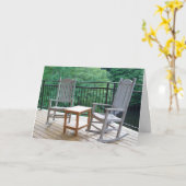 Pensioen van schommelstoelen kaart (Gele Bloem)