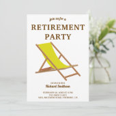 Pensioen van Tropisch Geel Beach Kaart (Staand voorkant)