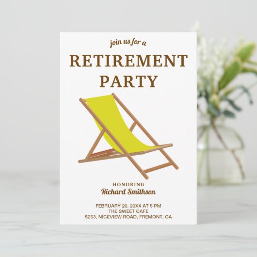 Pensioen van Tropisch Geel Beach Kaart (Staand voorkant)