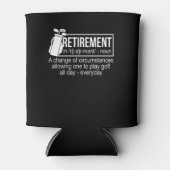 Pensioen Veranderen Spelen Golf Elke dag Blikjeskoeler (Voorkant)