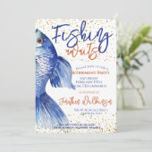 Pensioen Vist op feestje Kaart (Staand voorkant)