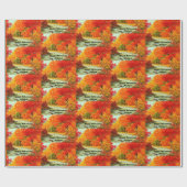 Pensioen Voeg Naam Vlieg Vliegen in de Herfst Cadeaupapier (Vlak)