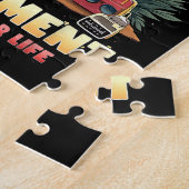 Pensioen voor echtpaar legpuzzel (Zijkant)