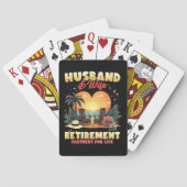 Pensioen voor echtpaar pokerkaarten (Achterkant)
