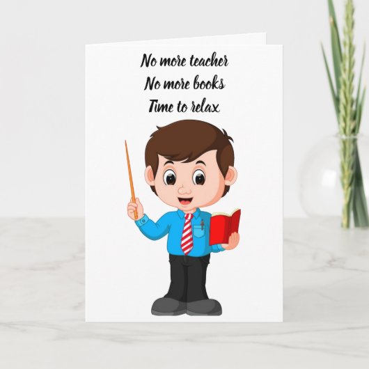 ** PENSIOEN ** VOOR JE FAVORIETE "LERAAR" KAART (Voorkant)