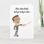 ** PENSIOEN ** VOOR JE FAVORIETE "LERAAR" KAART (Voorkant)