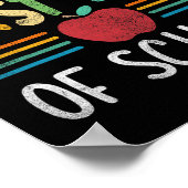 Pensioen vrolijke eerste dag schoolleraar jongens poster (Hoek)