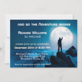 Pensioen Wandelen Volgende Avontuur Naar de maan Kaart (Voorkant)