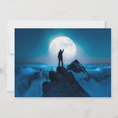 Pensioen Wandelen Volgende Avontuur Naar de maan Kaart (Achterkant)