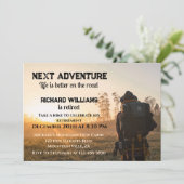 Pensioen Wandelen Volgende Avontuur op de weg Kaart (Staand voorkant)