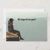 Pensioen Wandelen Volgende Avontuur Vrouw op een k Kaart (Achterkant)