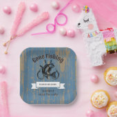 Pensioen weg Gevist rustiek hout Papieren Bordje (Feest)