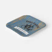 Pensioen weg Gevist rustiek hout Papieren Bordje (Gebogen)