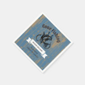 Pensioen weg Gevist rustiek hout Servet (Hoek)