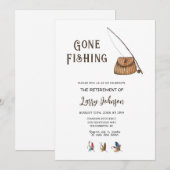 Pensioen weg Gevist uitnodiging (Voorkant / Achterkant)