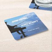 Pensioen weg Gevist zonsondergang gepensioneerde v Kartonnen Onderzetters (Schuin)