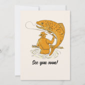 Pensioen weg Vist leven is beter gepensioneerd Kaart (Achterkant)