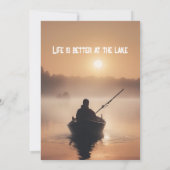 Pensioen weg Vist Sunrise gepensioneerde visser Kaart (Achterkant)