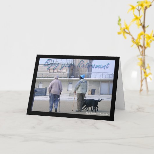 Pensioen wenskaart afbeelding van Blyth en mannen Kaart (Gele Bloem)