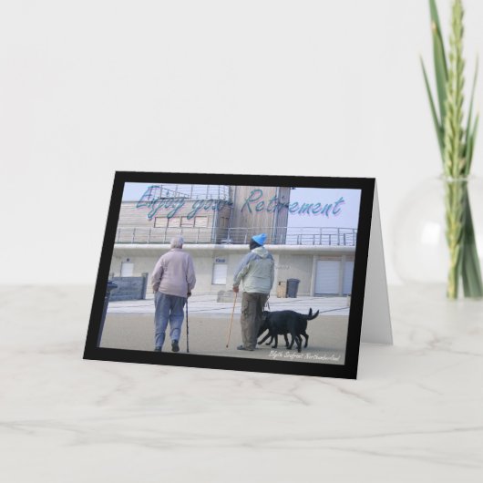 Pensioen wenskaart afbeelding van Blyth en mannen Kaart (Voorkant)