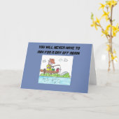 PENSIOEN WENSKAART - OUD MAN GAAT GEVIST KAART (Gele Bloem)