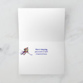 Pensioen wenst hockeyspeler sport spel Kaart (Binnen)