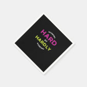 Pensioen werkt hard bij nauwelijks overmaats werke servet (Hoek)