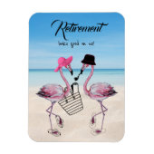 Pensioen ziet er goed uit op ons! Flamingo op het  Magneet (Verticaal)