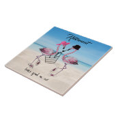 Pensioen ziet er goed uit op ons! Flamingo op het  Tegeltje (Zijkant)