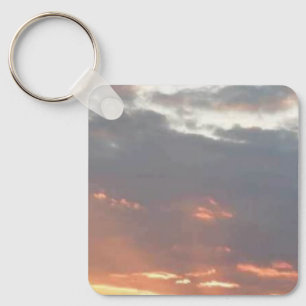 Pensioen zonsondergang foto nieuwe start sleutelhanger
