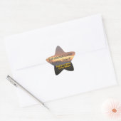 Pensioen zonsondergang ster sticker (Envelop)