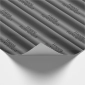 Pensioen, zwart en zilver, cadeauomslag. cadeaupapier (Hoek)