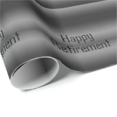 Pensioen, zwart en zilver, cadeauomslag. cadeaupapier (Rol Hoek)