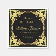 Pensioen Zwart Nepgoud Vintage Elegant Schrift