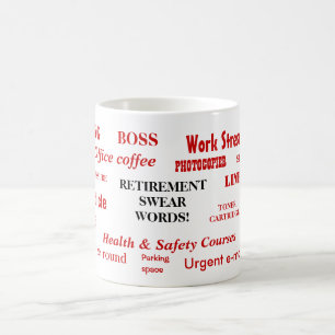 Pensioen Zweer Woorden Grappig Pensioen Gift Joke Koffiemok