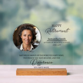 pensioenaandenken acryl bord (Neutraal)