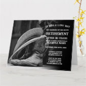 Pensioenaankondiging met cowboylaarzen en -pet kaart (Gele Bloem)