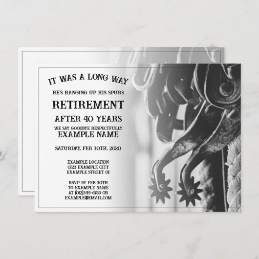 Pensioenaankondiging met oude sporen (Voorkant / Achterkant)