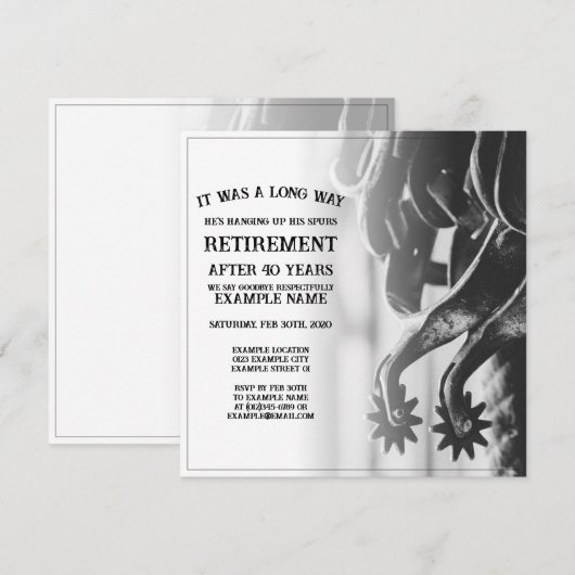 Pensioenaankondiging met oude sporen (Voorkant / Achterkant)